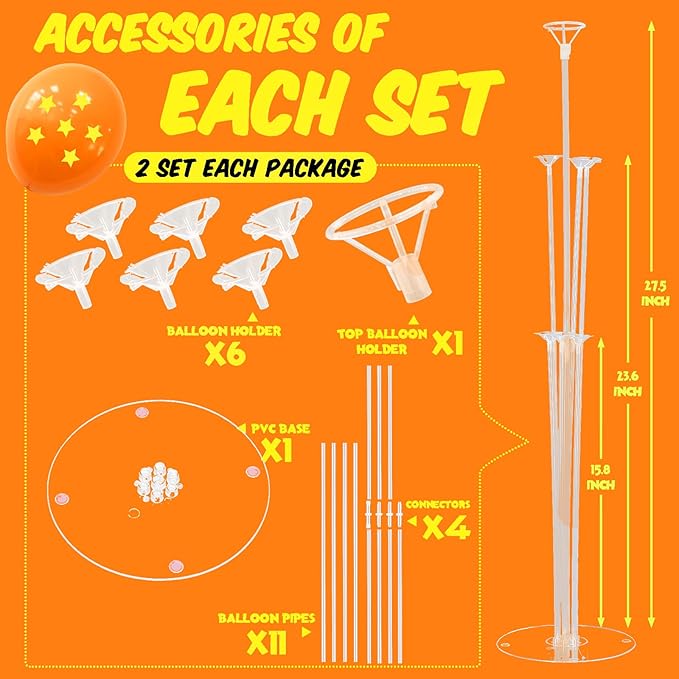 Party Balloons Stand Kit Foil Balloons Themed Party Balloon Centerpiece - Image 3