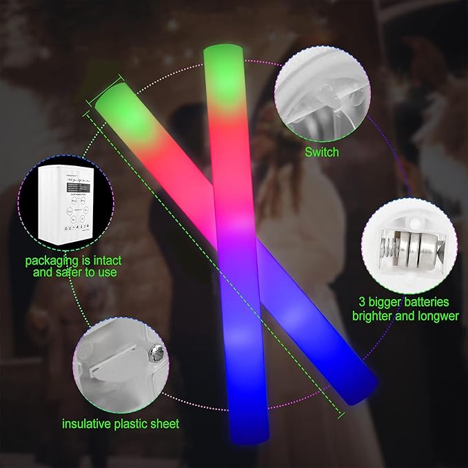 LifBetter Glow Sticks Bulk - Image 4