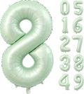 40 Inch Olive Green Number 8 Balloon 40 Inch Big Self Inflating Foil Number by Lnhiya