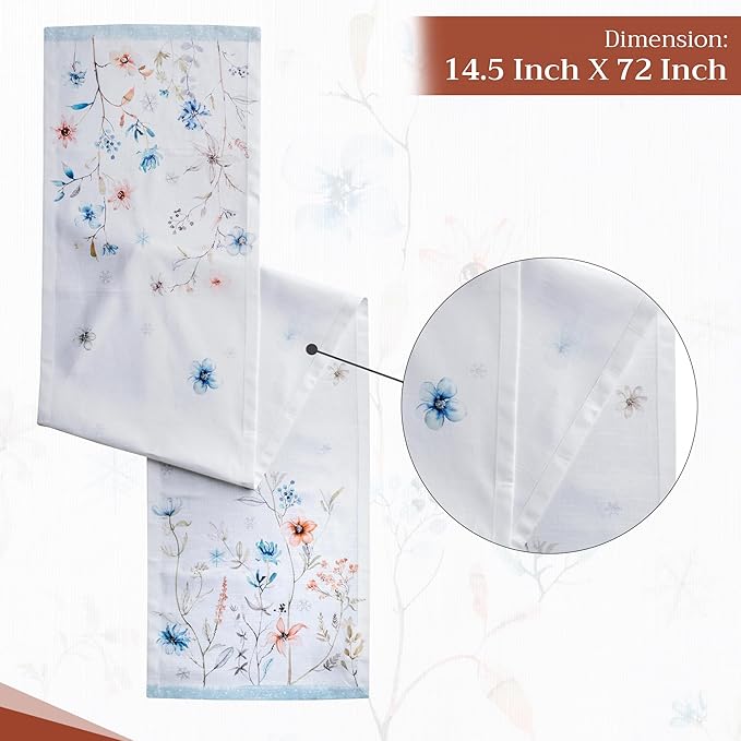 Maison d' Hermine Table Runner 100% Cotton Single Layer Table Runners 72 inches - Image 4