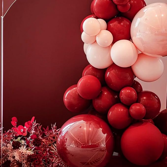 90pack Ruby Balloons Different Size 18/12/10/5 Inch Ruby Balloon Garland Arch - Image 6