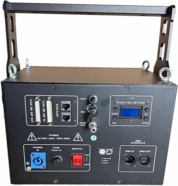 JUNMAN 5W RGB Full Color Animation Stage Effect Light DJ Disco Stage Beam Lights - Image 2