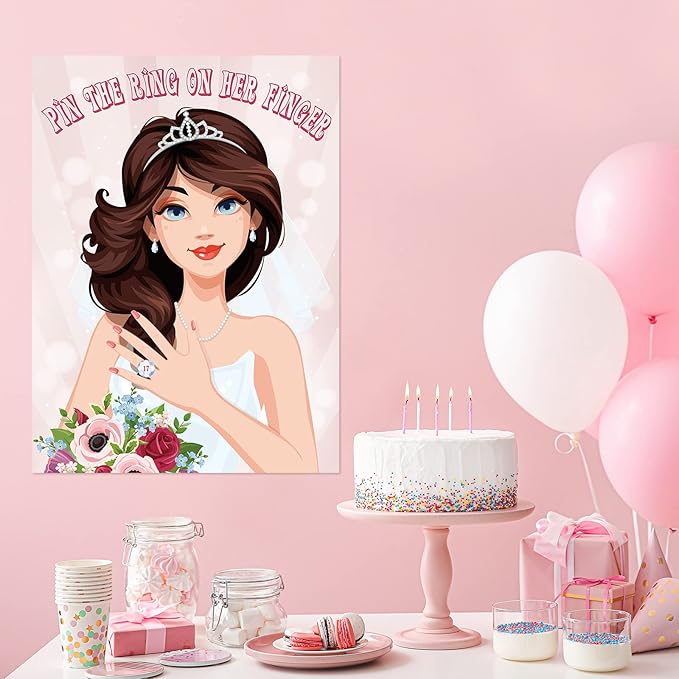 ASTARON Pin The Ring On The Bride, Bridal Shower Hen Party Bachelorette Party - Image 6