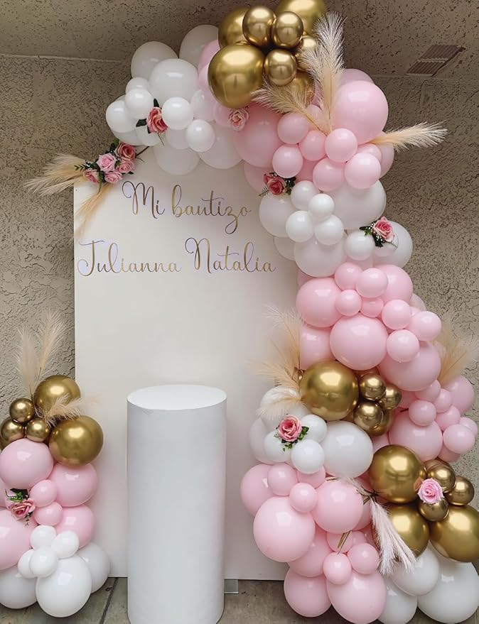 Pink and Gold Balloons Set - Image 6