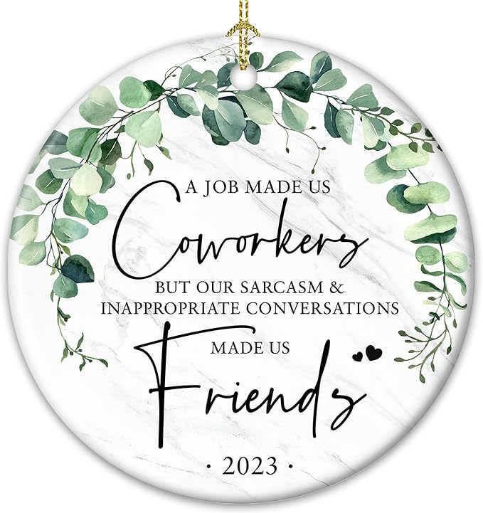 ZAGKOO Coworker Christmas Ornament - Image 7