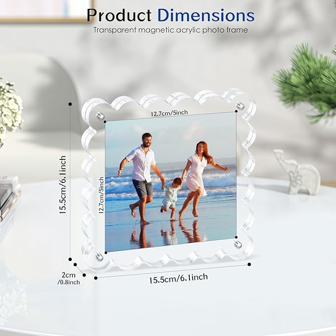Acrylic Picture Frames .5×5inch 2Pack - Image 2