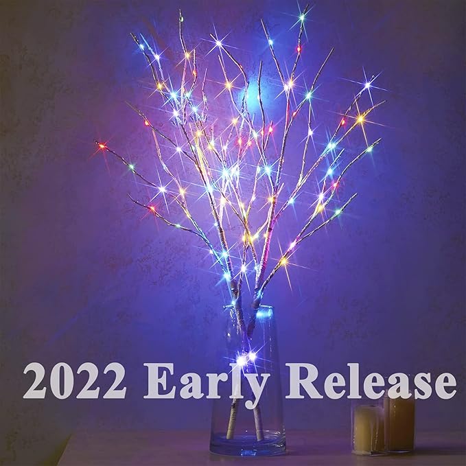 Birchlitland Lighted Birch Branch ​Battery Operated - Image 6