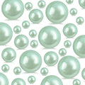 260Pcs Greygreen Glossy Beads for Centerpiece Decor, Artifical Pearls Vase by EGKamhFloatingBeadsPearls