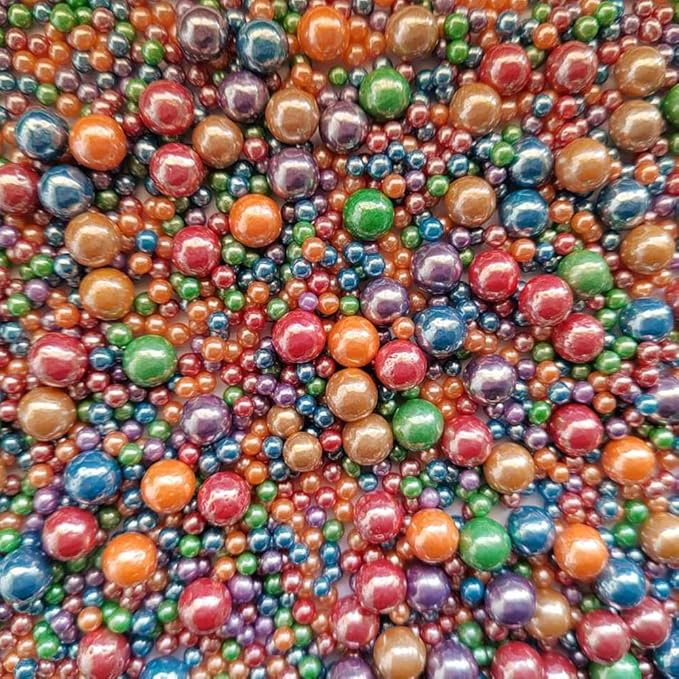 Edible Deep Colorful Sugar Pearls Candy Sprinkles 120G/ 4.23Ounce Baking Cake - Image 3