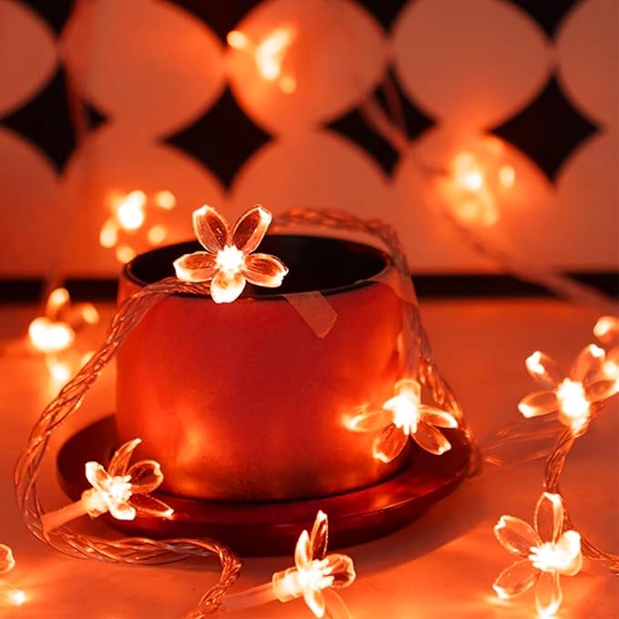 Battery Lighted & USB Plug in Fairy Flower String Lights, 10ft 30 LED Cute - Image 7