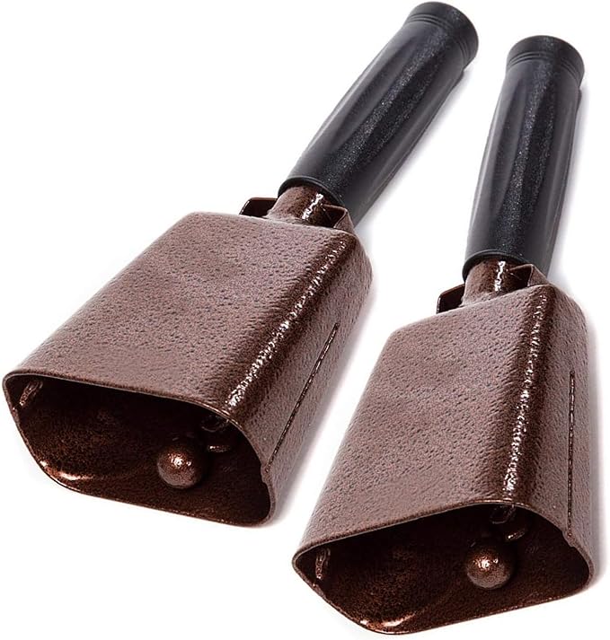 Deke Home - 2 Pack 7 Inch Steel Cowbells by DekeHome