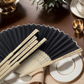 10Pcs Personalized Silk Fans Folding Hand Fan, Custom Wedding Bridal Party by Unknown