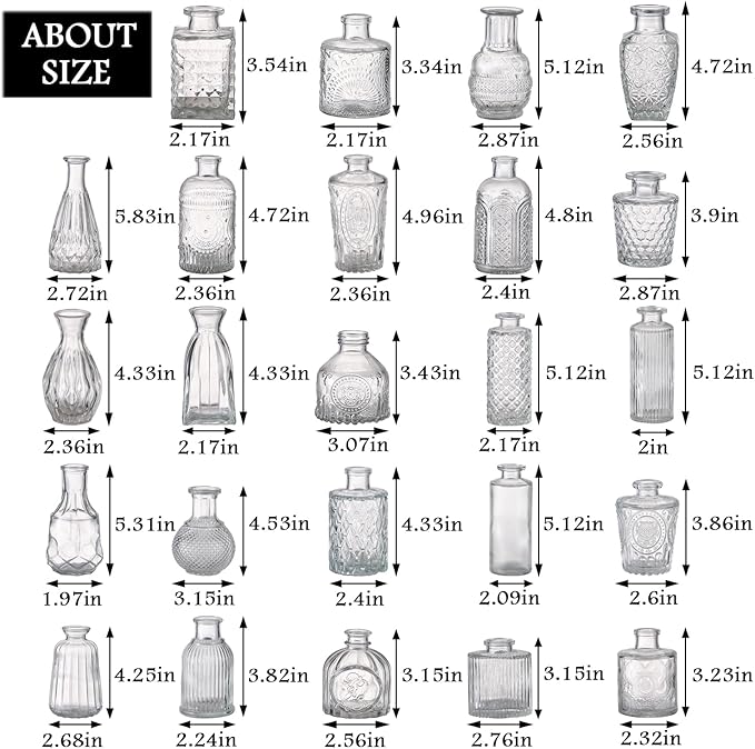 Bud Vases in Bulk 24, Small Vase - Image 2