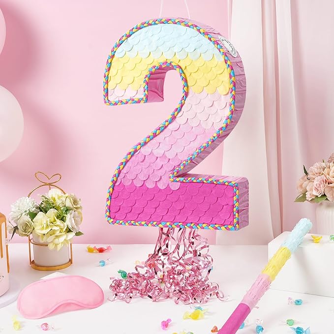 WERNNSAI Pink Sweet Two Pinata - Image 2