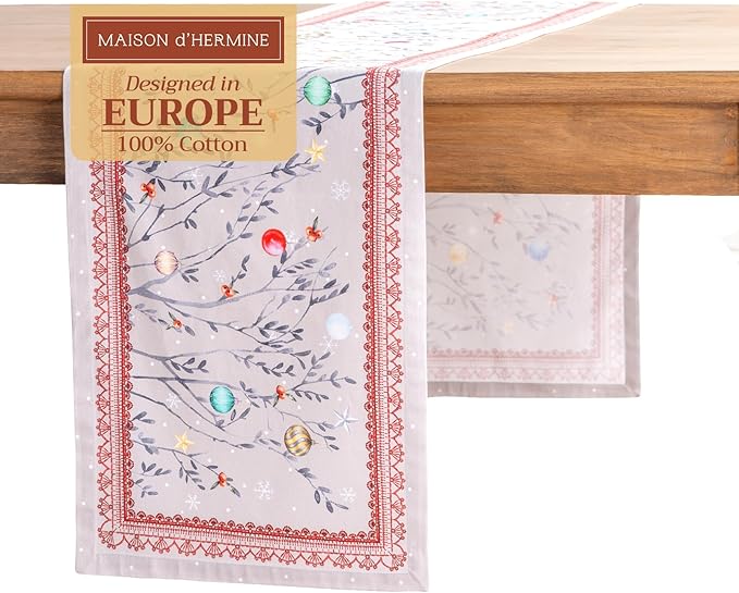 Maison d' Hermine Table Runner 100% Cotton Single Layer Table Runners 108 by MaisondHermine