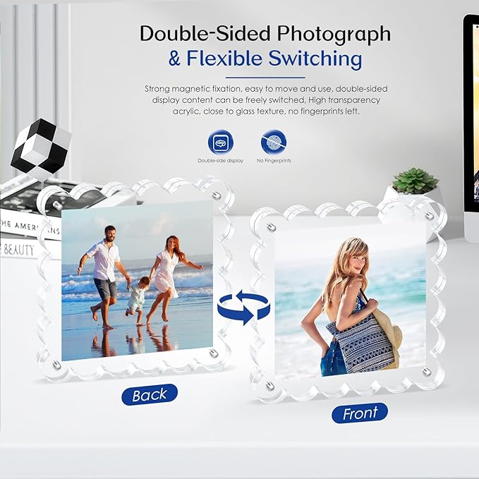 Acrylic Picture Frames. 5×5inch 6Pack - Image 7
