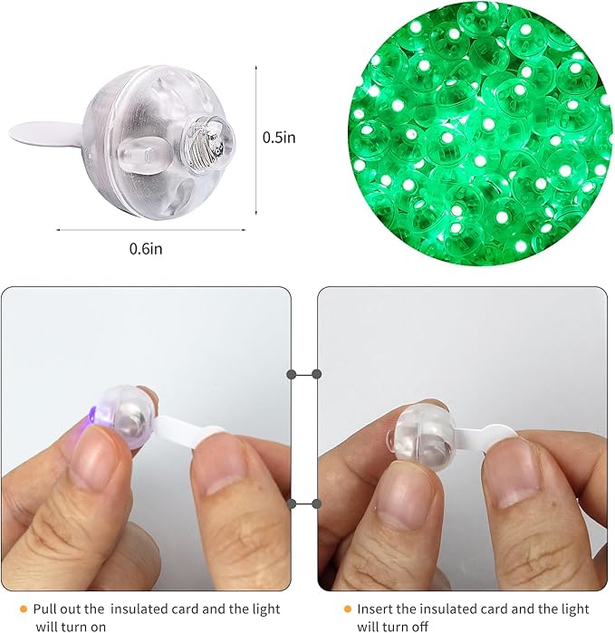 Aogist 100pcs Balloon Lights, Long Standby Time Waterproof Twinkle Mini Light - Image 3