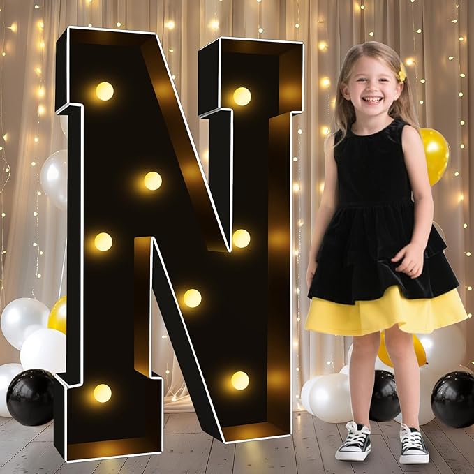 Pooqla 3FT Marquee Light Up Letters, Giant Mosaic Letter by Pooqla