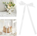 AIMUDI White Bows 5 × 10" Satin Bows by AIMUDI