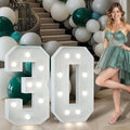Marquee Numbers 3 Feet Tall Big Light Up Numbers 30th Birthday Decorations by Letsmakeitimpressive