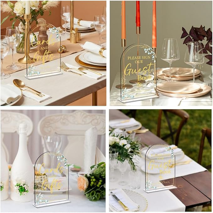 2-Piece Acrylic Wedding Sign Set - Image 6