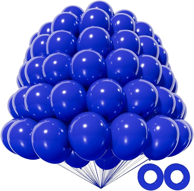 KAWKALSH 200pcs Dark Blue Balloons 5 Inch, Small Mini Latex Balloons by %E7%AB%8B%E5%8D%B3%E8%B4%AD%E4%B9%B0