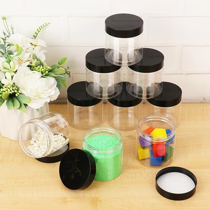 48 Packs 6 OZ Transparent Plastic Jars - Image 4