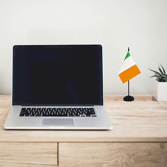 2 Pack Ireland Desk Flag Set, Irish Desktop Small Miniature Table Office Flag - Image 5
