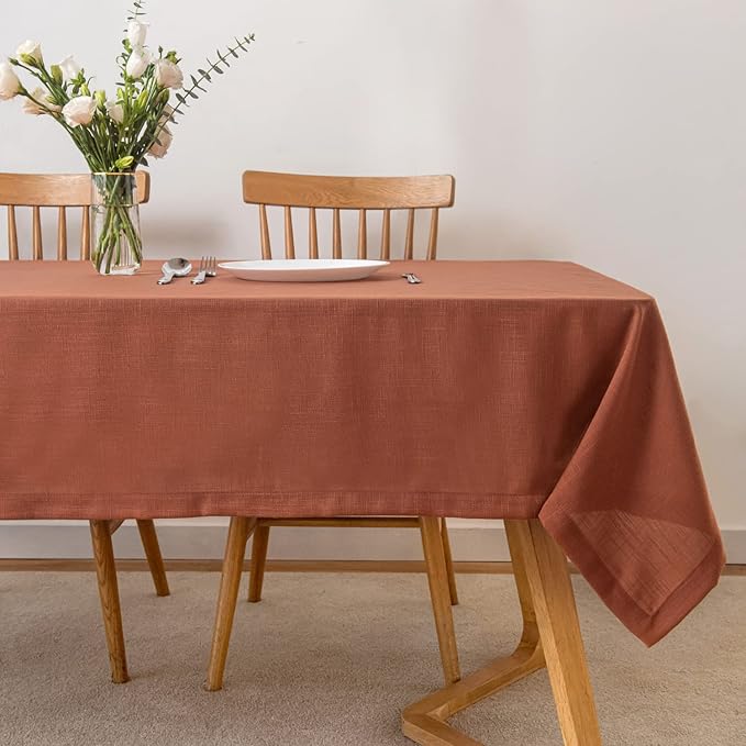 maxmill Lux Faux Linen Table Cloth - Image 2