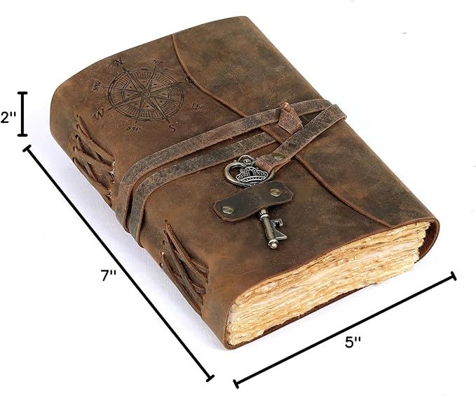 cuero C Compass Vintage Leather Journal - Image 10