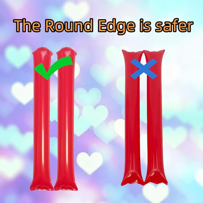 48pcs Round Head Boom Sticks Thunder Sticks Cheering Sticks Team Spirit Plastic - Image 3