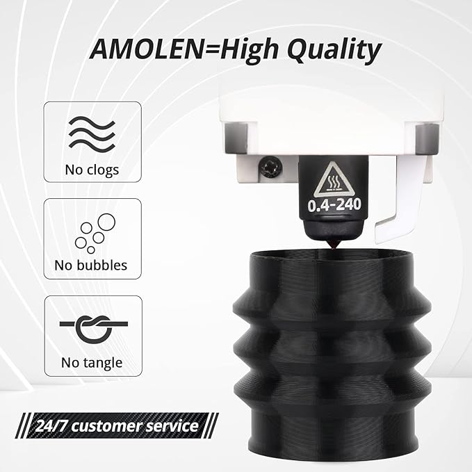AMOLEN TPU 3D Printer Filament 1.75mm, Flexible Soft TPU 3D Printing Filament - Image 3