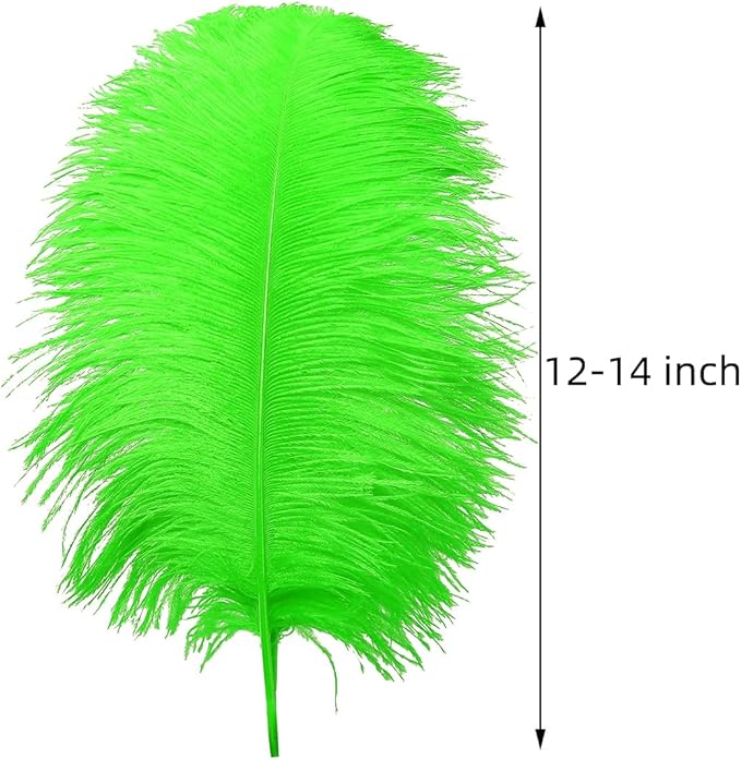 Ballinger Lime Green Ostrich Feathers - Image 3