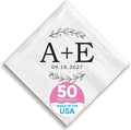 Big Dot of Happiness Personalized Rustic Leaves Monogram Wedding Napkins by BigDotofHappiness
