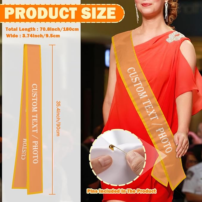 Custom Sash, Personalized Birthday Sash - Image 3