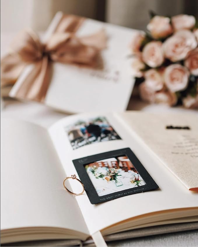 Elegant Linen Wedding Guset Book - Image 7