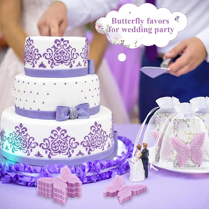 Dunzy 100 Set Butterfly Theme Baby Shower Favors - Image 5