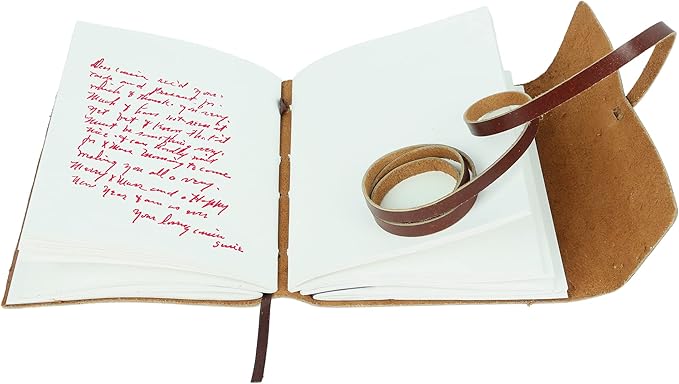 Handmade Leather Journal | Writing Diary | Bound Daily Notepad - Image 8