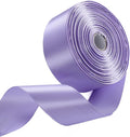 1-1/2 Inch Light Purple Satin Ribbon 50 Yards Solid Fabric Ribbons by Celadora