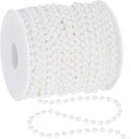 100 Feet White Christmas Tree Garland, Artificial Beads Strands Chain, by Arrowom