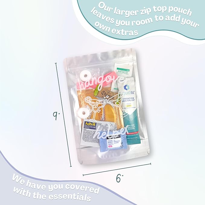 Hangover Kit Pre Filled Party Favors, Goodie Bags, Gift - Image 2