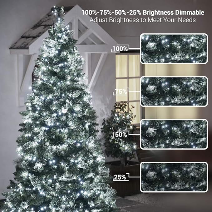 BrizLabs Color Changing Christmas Lights, 180ft 500 LED - Image 3