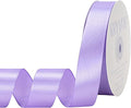 Light Purple Satin Ribbon 1 inch X Continuous 50 Yards, Single Face Polyester by Kryvusribbon