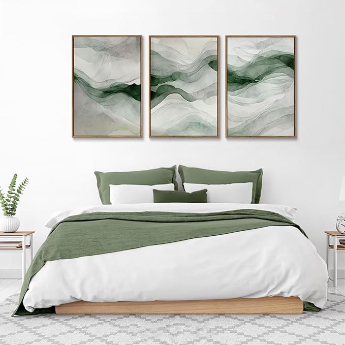 myusuar 3 Piece Large Abstract Framed Wall Art - Image 4