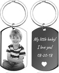 Personalized Double-sided Photo Text+Icons Keychain Drive Safe Boy Girlfriend by linglingdesign