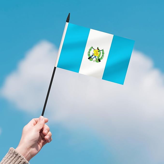2 Pack Guatemala Desk Flag Set, Guatemalan Desktop Small Miniature Table Office - Image 7