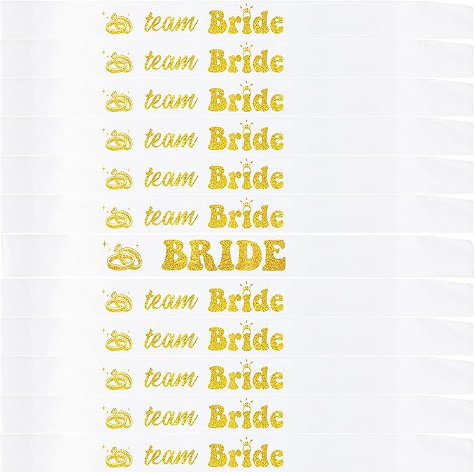12 PCS Bride Sash Bachelorette Party Bride to Be Team Bride Sashes Maid of by Unknown