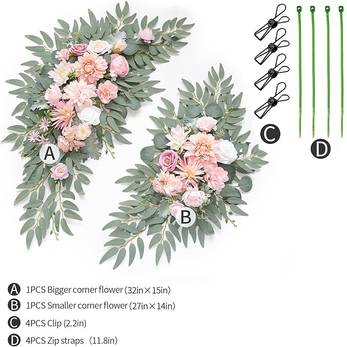 Artificial Wedding Arch Flowers Kit - Image 2