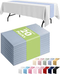 Pureegg Dusty Blue Plastic Table Runners by Pureegg