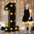 Pooqla 3FT Marquee Light Up Numbers, Giant Mosaic Light Up Numbers by Pooqla
